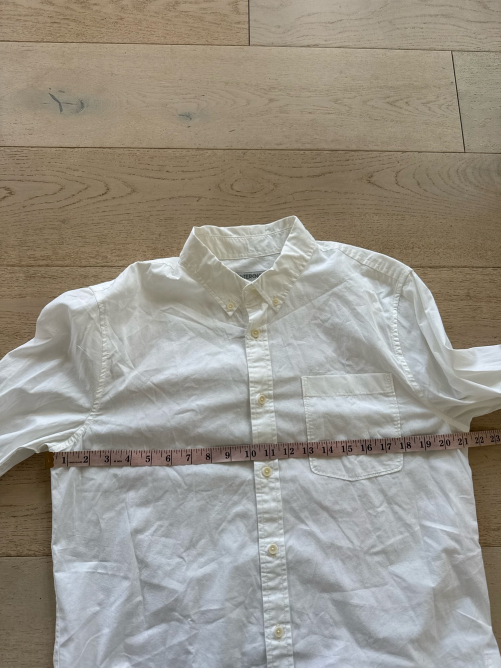 Outerknown Organic Cotton Shirt White Button Down Men's M Oxford - Picture 6 of 9